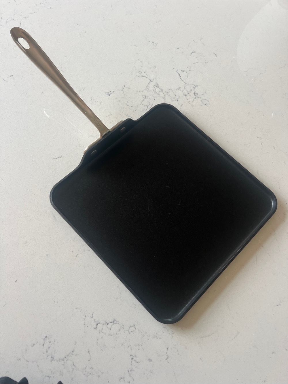 All-Clad Nonstick Black Square Griddle Pan with Handle